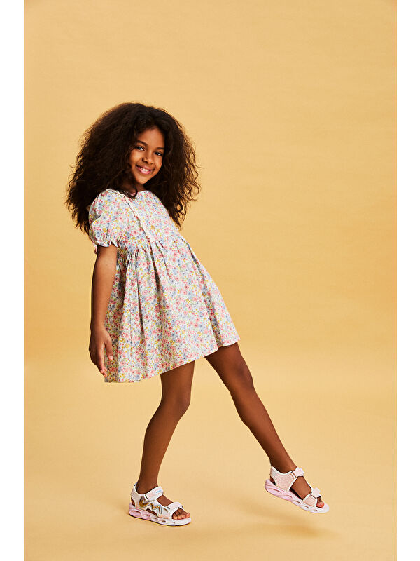 Legendy Işıklı Kız Okul Öncesi Beyaz Sandalet - Görsel 5