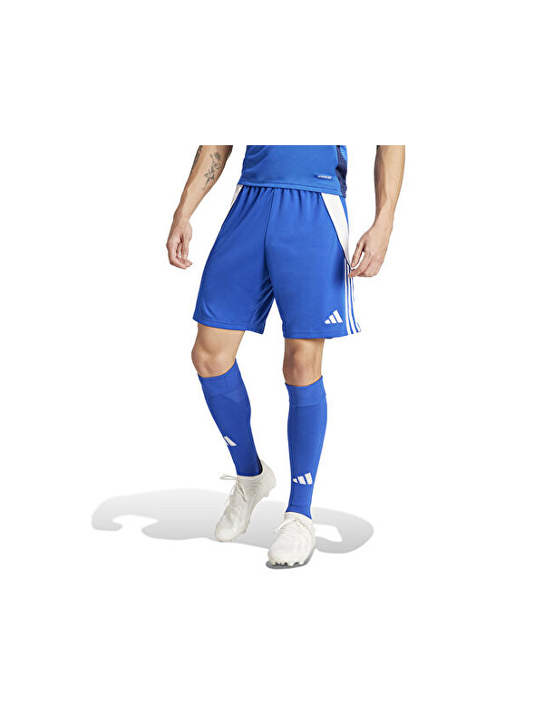Adidas Tiro24 Sho Erkek Futbol Antrenman Şortu IR9378 Mavi