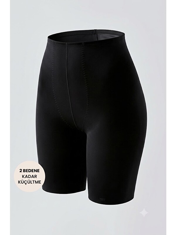 C&City Uzun Lazer Kesim Boxer Korse 9602 Siyah