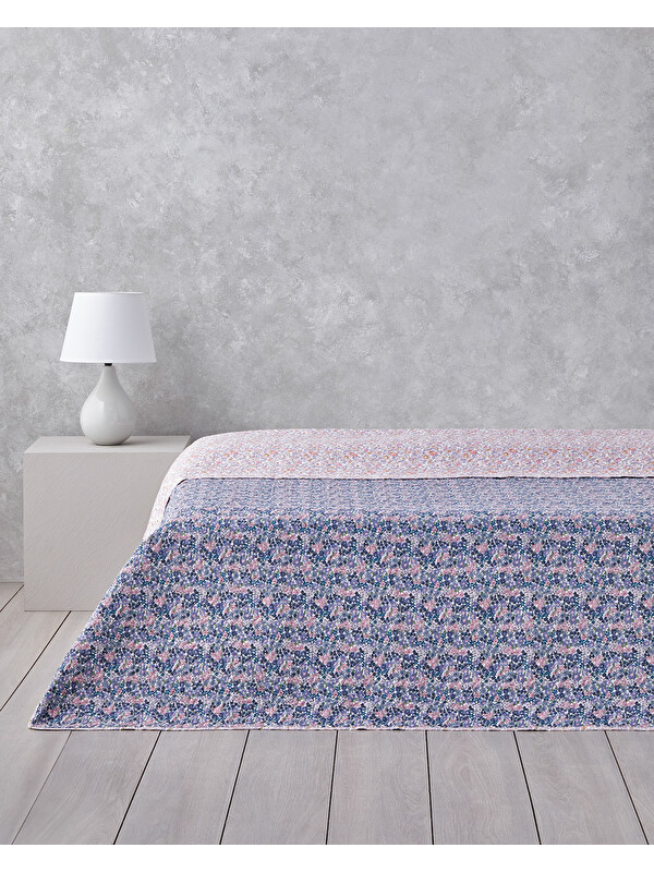 English Home Floral Cascade King Size Çok Amaçlı Örtü 240x220 cm Pembe