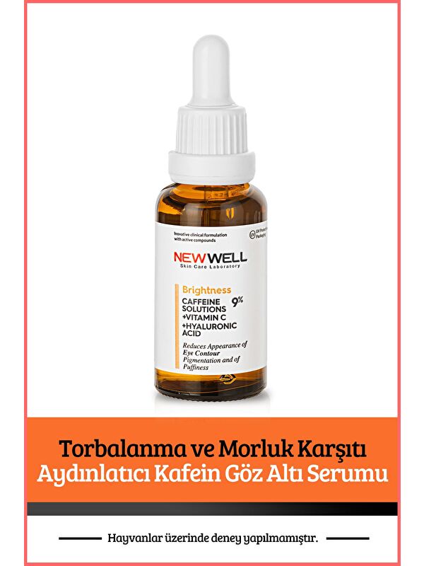 New Well Torbalanma ve Morluk Karşıtı Aydınlatıcı Kafein Göz Altı Serumu 30 ML