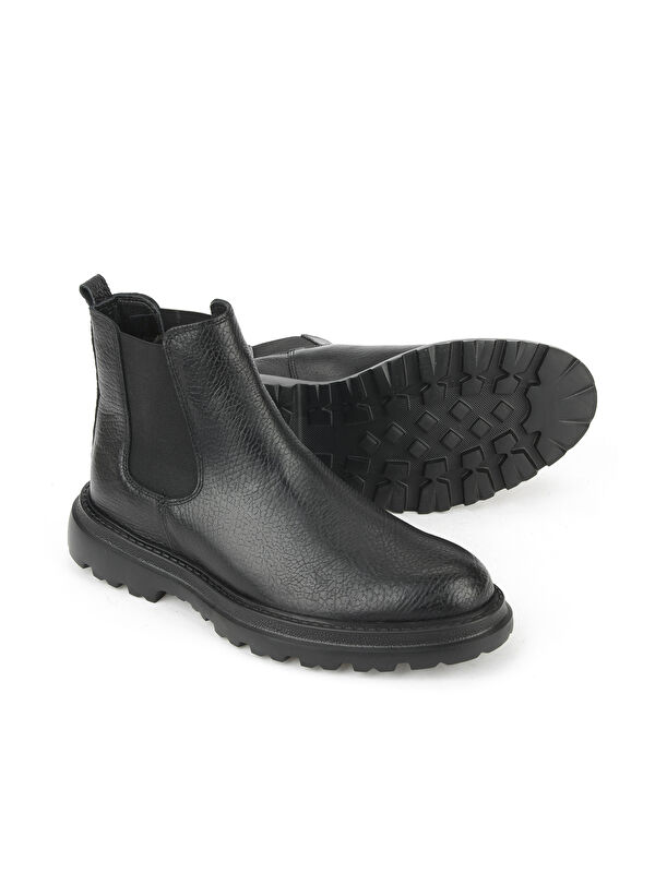 Erkek Hakiki Deri Bot 1531043Z42015 Siyah - Görsel 5