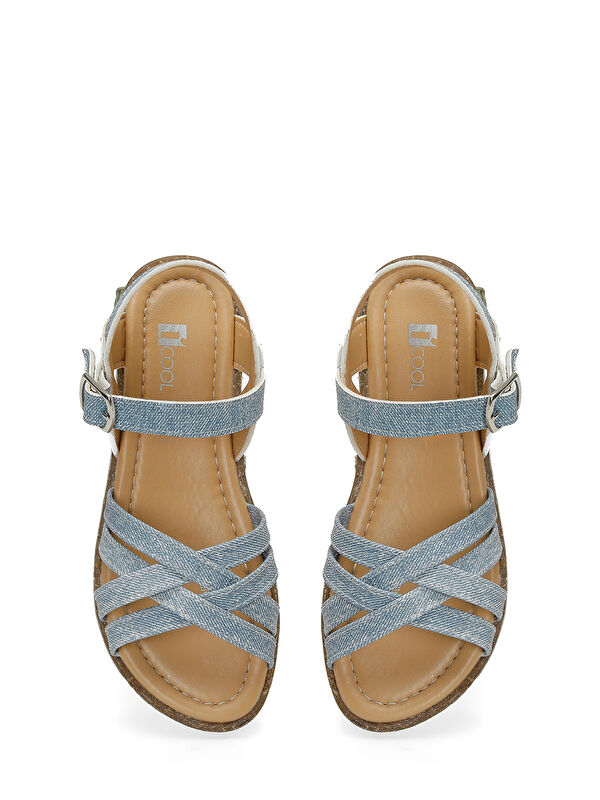 DENI F 5FX Mavi Kız Çocuk Sandalet - Görsel 5