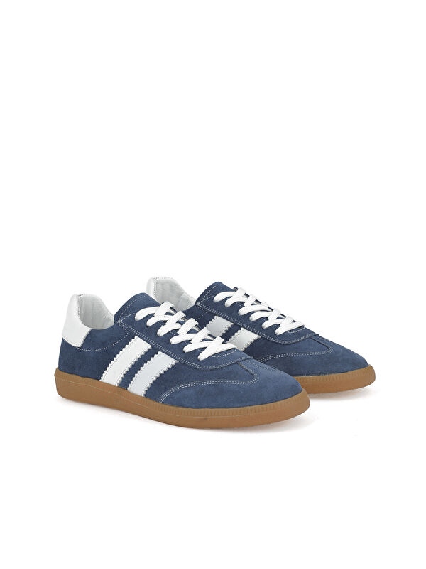 Kadın Hakiki Deri Sneaker 1511035Z64032 Lacivert - Görsel 3