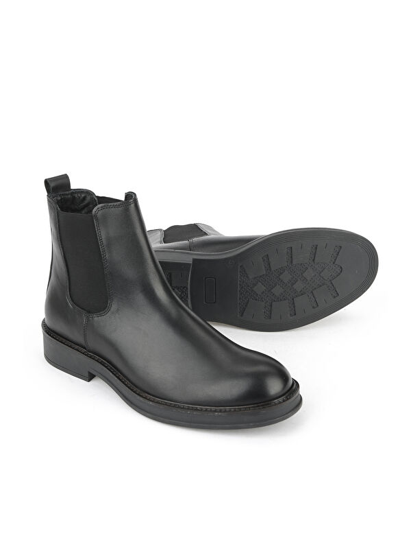 Erkek Hakiki Deri Bot 1531043Z028 Siyah - Görsel 5