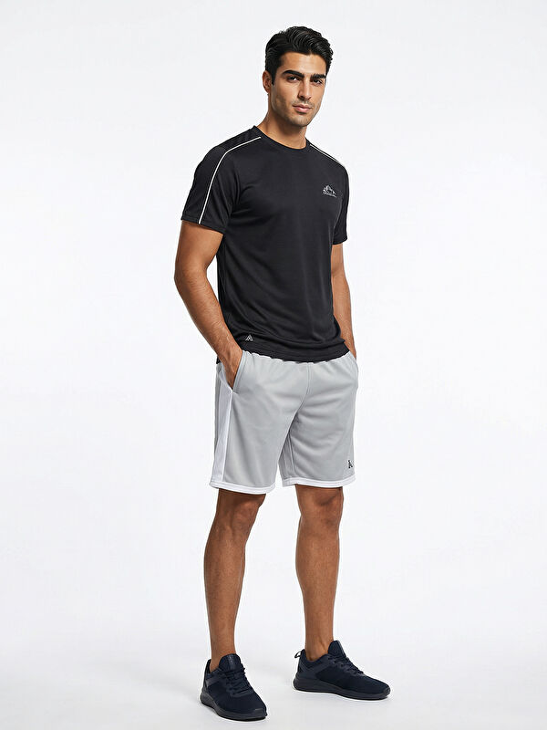 ORENDAHİLL ORENDAHILL Erkek Spor Tişört Hızlı Kuruyan Esnek Regular Fit Trim Detaylı Activewear