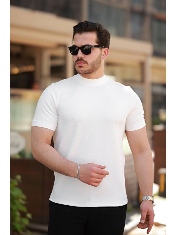 Jane's Erkek Yarım Balıkçı Yaka Kısa Kollu T-shirt