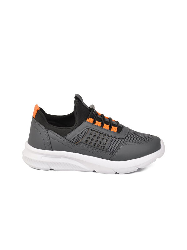 Walkway Füme Turuncu Fileli Hafif Esnek Unisex Çocuk Spor Ayakkabı 9060 Motano F