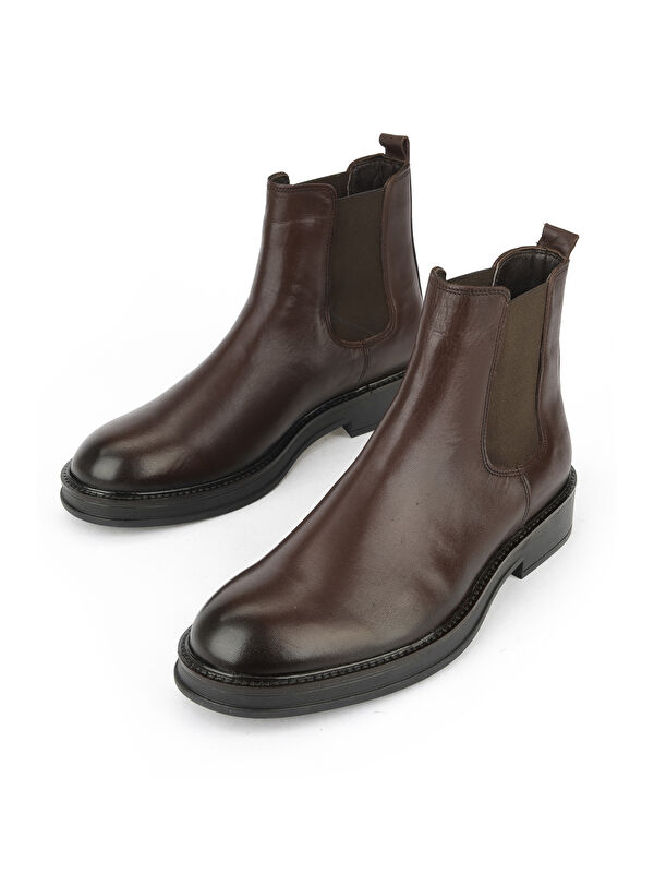 Erkek Hakiki Deri Bot 1531043Z028 Kahve - Görsel 6