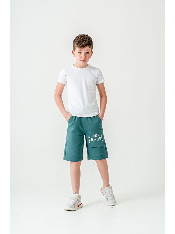 Mışıl Kids Future Baskılı Kargo Cepli Erkek Çocuk Şort