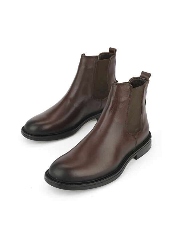 Erkek Hakiki Deri Bot 1531043Z41216 Kahve - Görsel 6