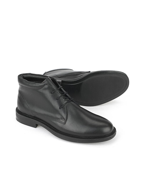 Erkek Hakiki Deri Bot 1531043Z41215 Siyah - Görsel 5