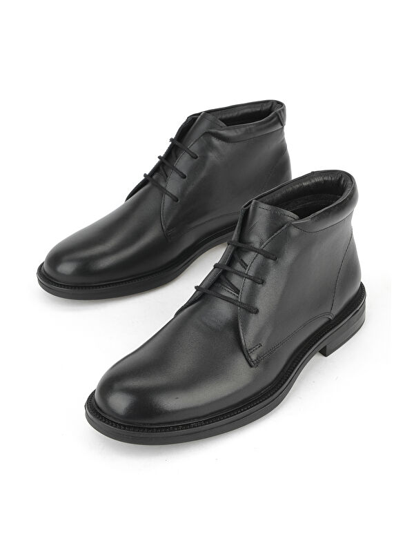 Erkek Hakiki Deri Bot 1531043Z41215 Siyah - Görsel 6