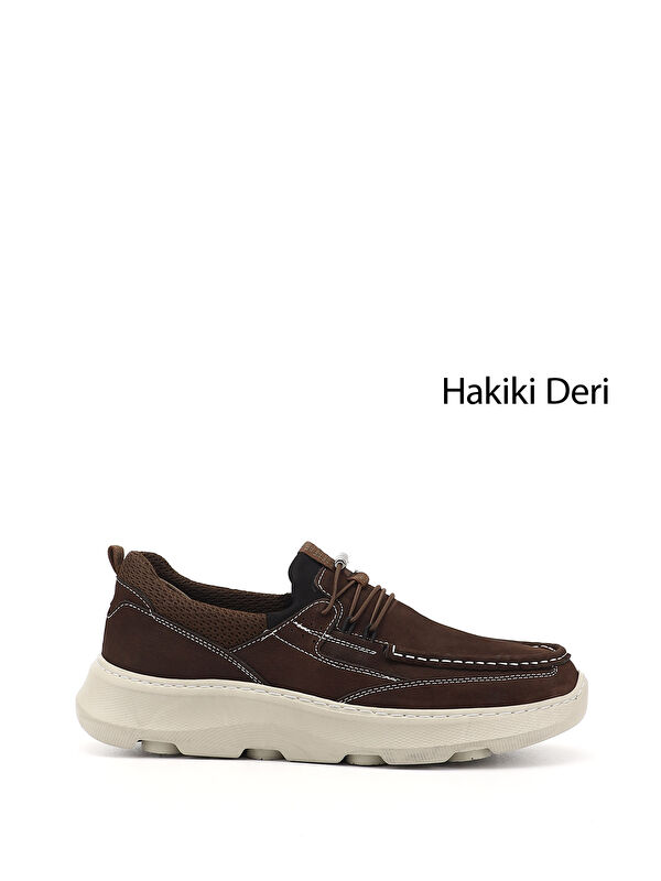 GÖNDERİ(R) Erkek KAHVERENGİ Bağcıklı Hakiki Deri Comfort Ayakkabı