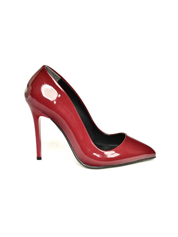 8922151908 Bordo Kadın Topuklu Ayakkabı - Görsel 2