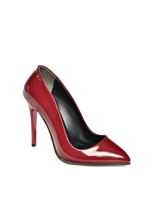 8922151908 Bordo Kadın Topuklu Ayakkabı - Görsel 4