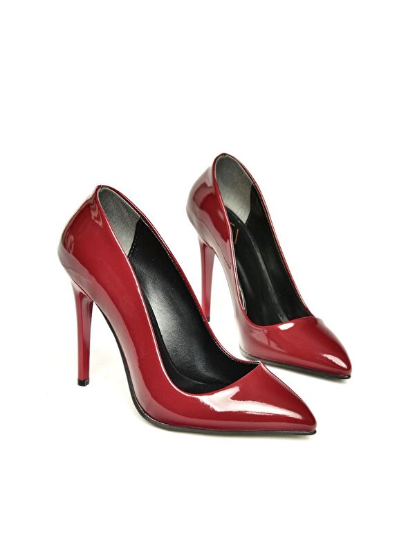 8922151908 Bordo Kadın Topuklu Ayakkabı - Görsel 5