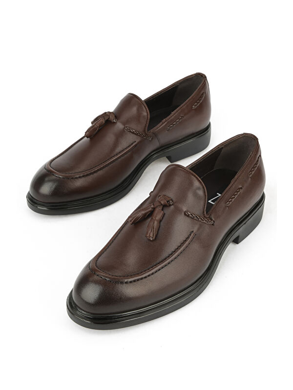 Erkek Hakiki Deri Ayakkabı 1531043Z4193 Kahve - Görsel 6