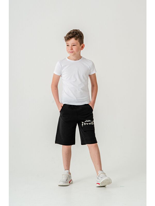 Mışıl Kids Future Baskılı Kargo Cepli Erkek Çocuk Şort