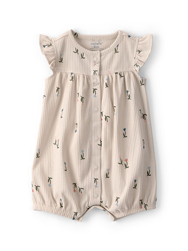 Carter's Kız Bebek Kısa Tulum 3 Ay-24 Ay Çok Renkli