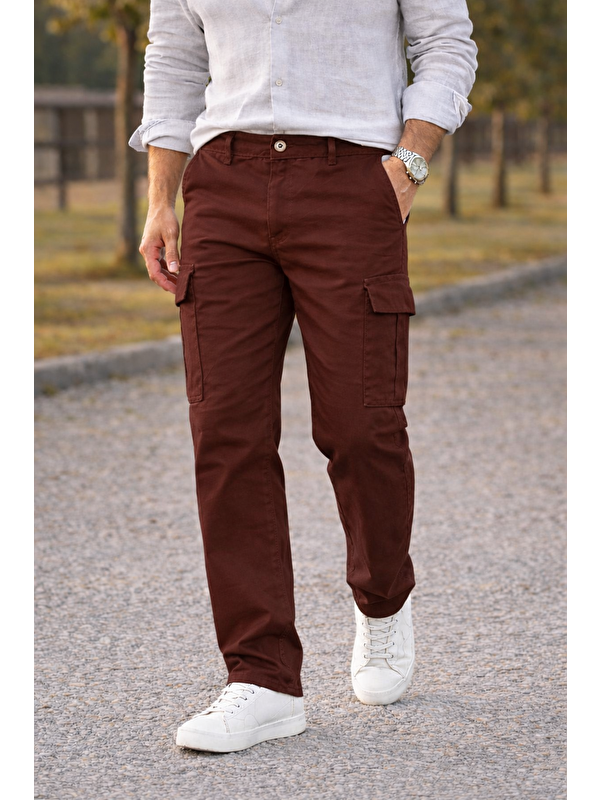 Comstar Erkek Premium Comfort Kiremit Kargo Baggy Pantolon
