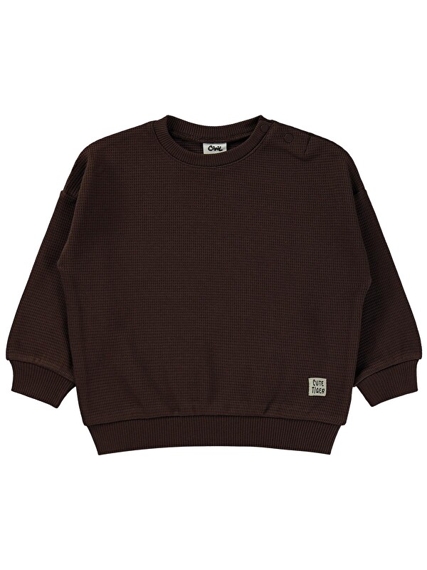 Civil Baby Basic 6-18 Ay Sweatshirt - Kahverengi