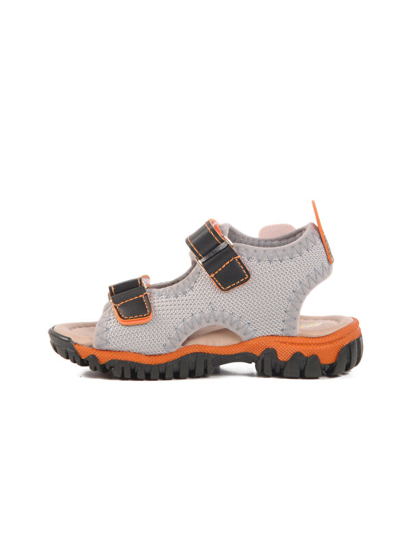 Siyah Cırtlı Ortopedik Spor Sandalet 25T102 B - Görsel 3