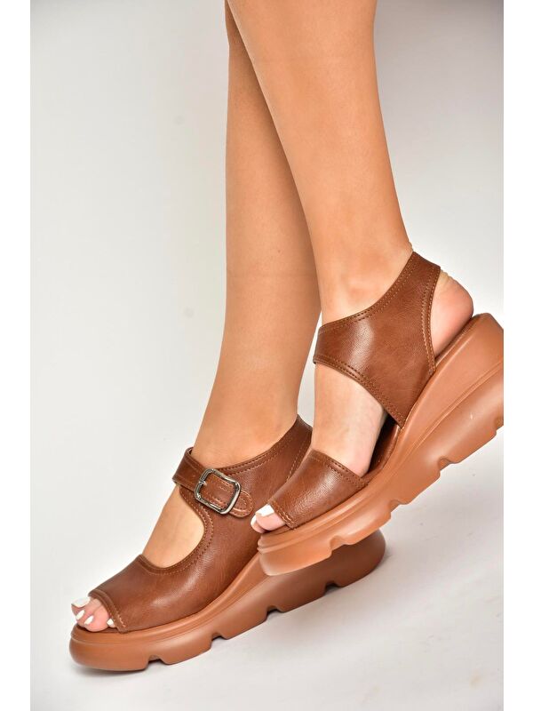 U3122522 Taba Kadın Sandalet - Görsel 3