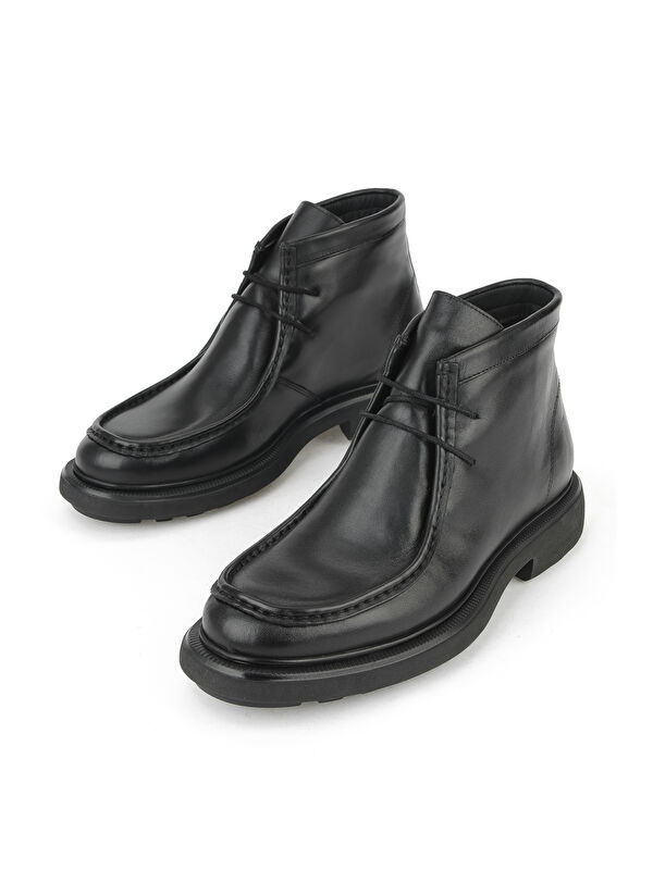 Erkek Hakiki Deri Bot 1531043Z4049 Siyah - Görsel 6