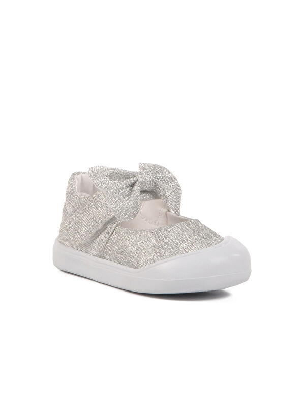Gümüş Cırtlı Ortopedik Kız Bebek Ayakkabı 25T100 İA - Görsel 4