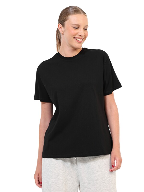 Kinetix Kısa Kol T-Shirt Kadın Siyah WL 11SVONA