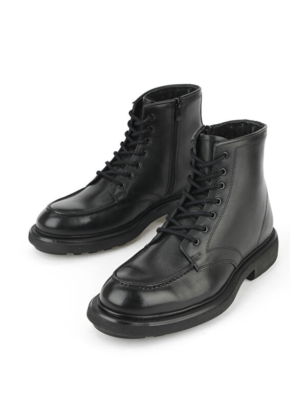 Erkek Hakiki Deri Bot 1531043Z4048 Siyah - Görsel 6