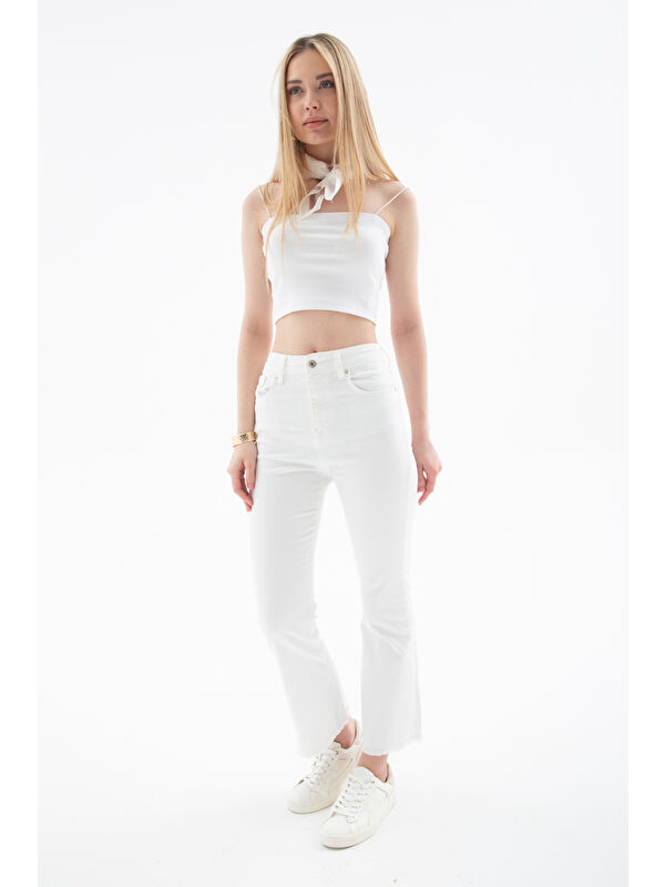 Fashion Friends Pamuklu Yüksek Bel Bol Paça Jeans 26Y0294K1