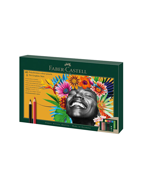 Faber-Castell Polychromos & Pitt Graphite Matt 50'li Hediye Seti, Parlak ve Canlı Renkler