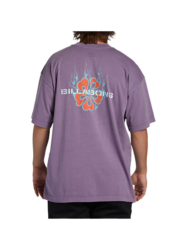 Billabong Paradise Burnin Tees Erkek Mor Tişört