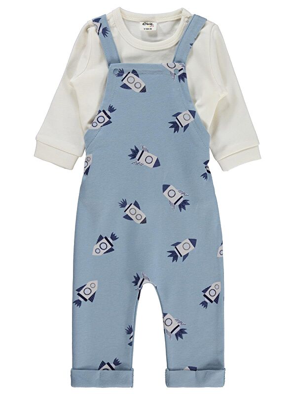 Civil Baby Roket Empirme 6-18 Ay Salopet - Mavi