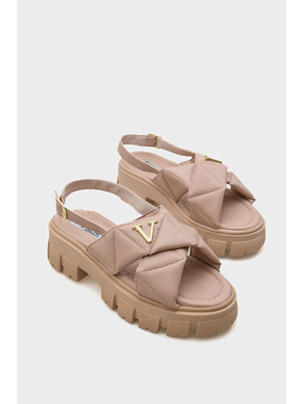 Chiquita Kalın Tabanlı Bilekten Bantlı Konfor Tabanlı Kadın Sandalet - Görsel 3