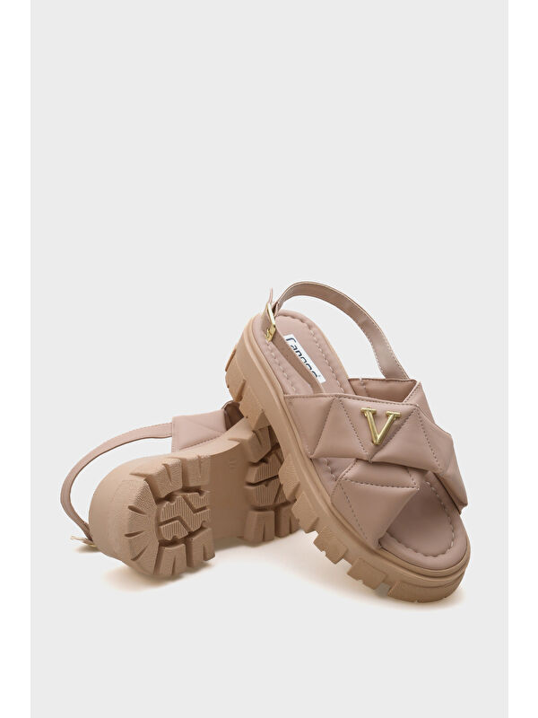 Chiquita Kalın Tabanlı Bilekten Bantlı Konfor Tabanlı Kadın Sandalet - Görsel 6