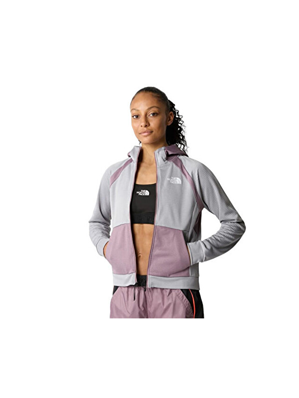 The North Face W Ma Full Zip Fleece Kadın Outdoor Ceketi NF0A856COUL1 Gri