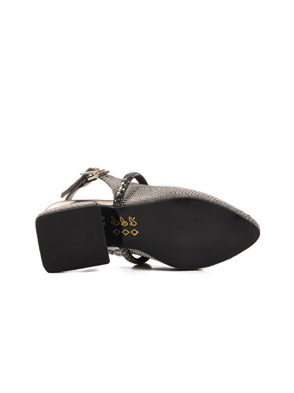 Platin Taş İşlemeli Kız Çocuk Sandalet 253 RY 4091 P - Görsel 6