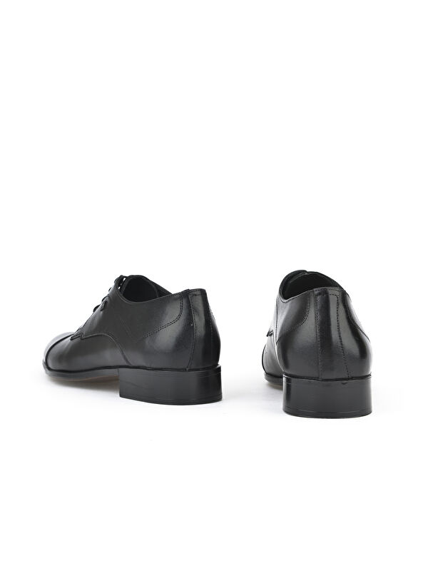 Erkek Hakiki Deri Klasik Ayakkabı 151985Z1040 Siyah - Görsel 4