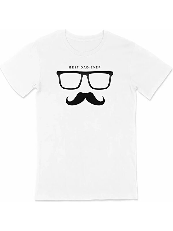 Jane's Babalar Günü Baskılı T-shirt - Beyaz
