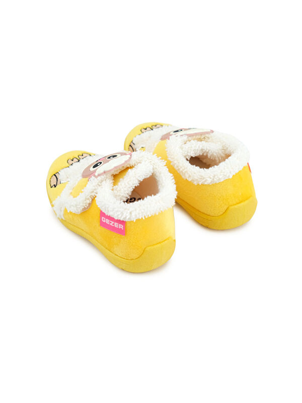 Bebe Kız Çocuk Kışlık Cırtlı Ayarlanabilir Günlük Kreş Panduf Ayakkabı - Görsel 5