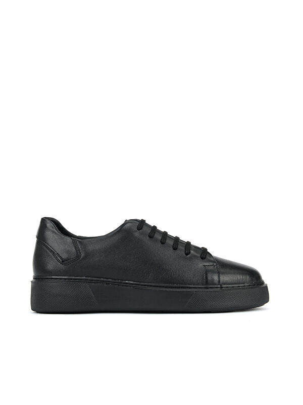 Ziya Ayakkabı Erkek Hakiki Deri Sneaker 161423Z5141 Siyah