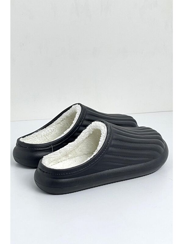 FLORA Kapalı İçi Yünlü Unisex Ev Terliği Kışlık Terlik Su Geçirmez - Görsel 7