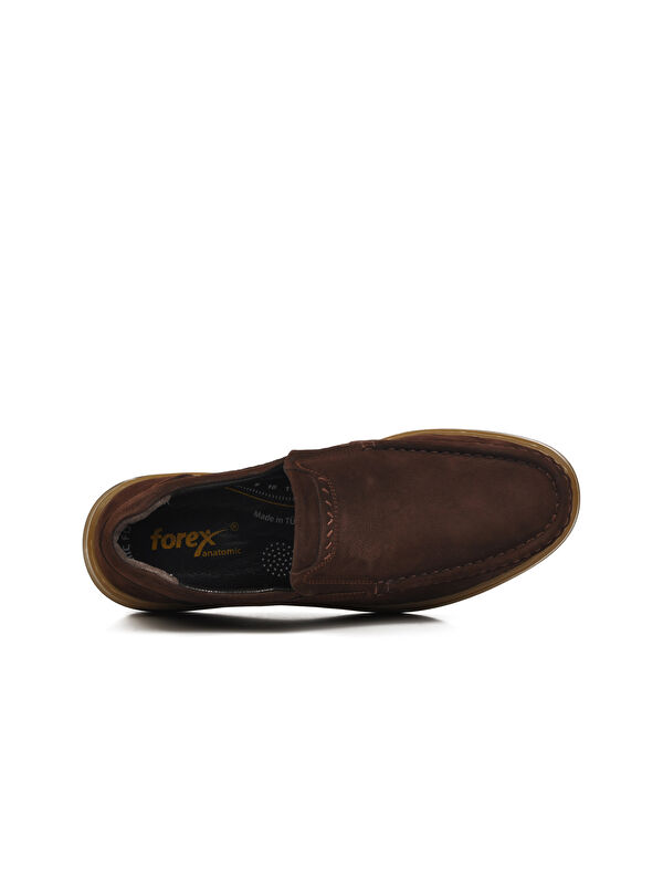 Kahve Nubuk Anatomik Hakiki Deri Erkek Casual Ayakkabı 708 M - Görsel 5