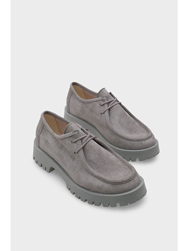 Shelly Trak Tabanlı Süet Kadın Loafer Ayakkabı - Görsel 3