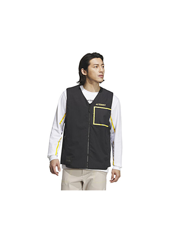 Adidas National Geographic Vest Erkek Outdoor Su Tutmaz Yelek IL8992 Siyah