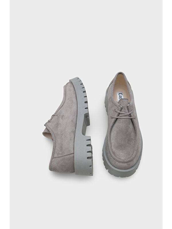 Shelly Trak Tabanlı Süet Kadın Loafer Ayakkabı - Görsel 6