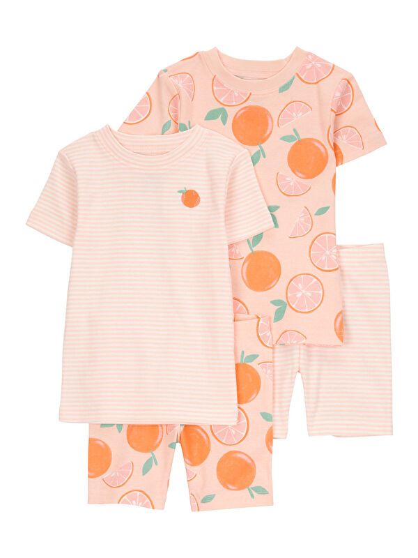 Carter's Kız Bebek Pijama Set 4'lü Paket